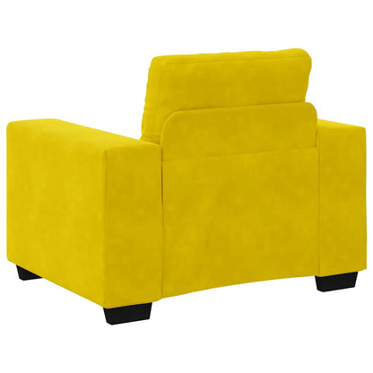Sofastoel Geel 100x78x80 cm Fluweel