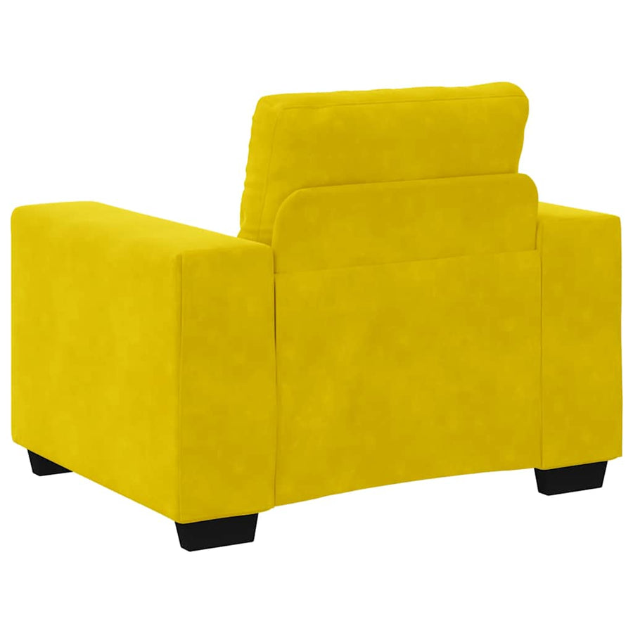 Sofastoel Geel 100x78x80 cm Fluweel