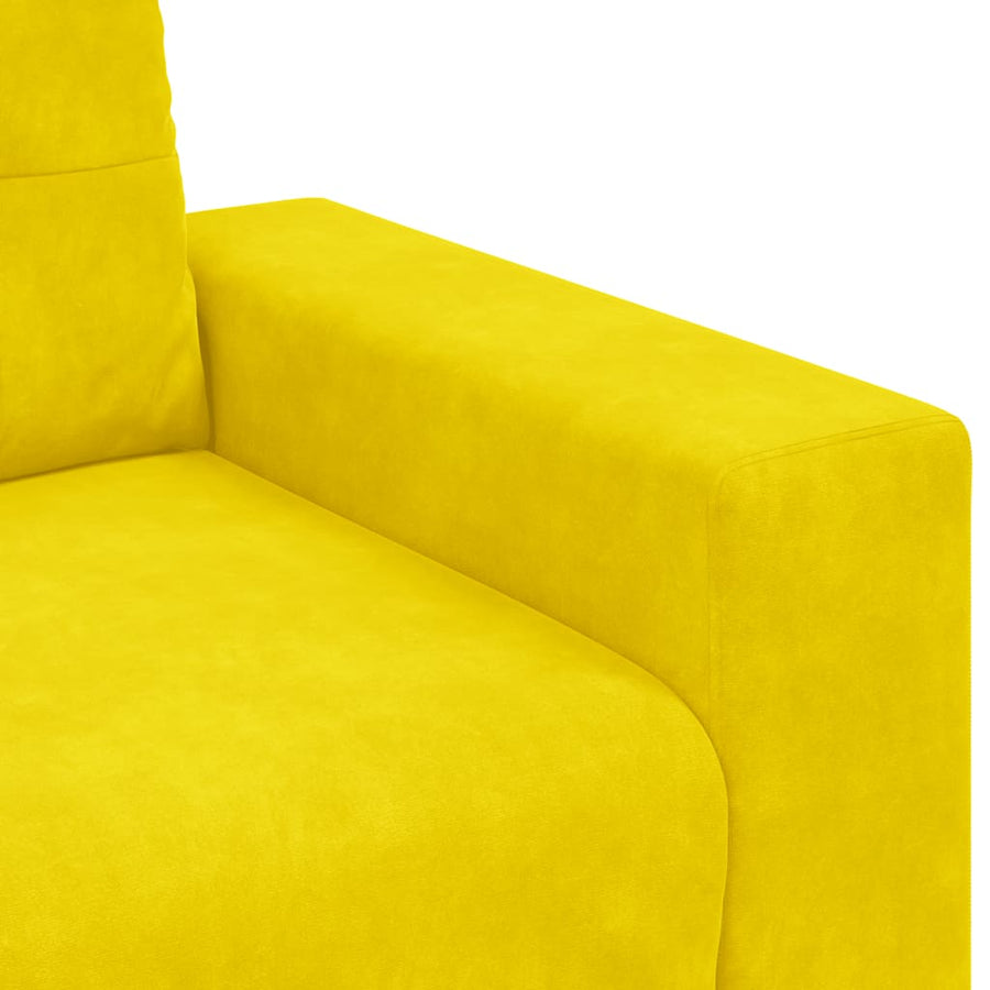 Sofastoel Geel 100x78x80 cm Fluweel