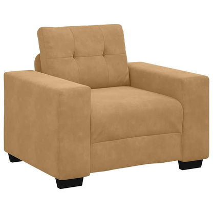 Sofastoel Bruin 100x78x80 cm Fluweel