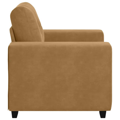Sofastoel Bruin 100x78x80 cm Fluweel