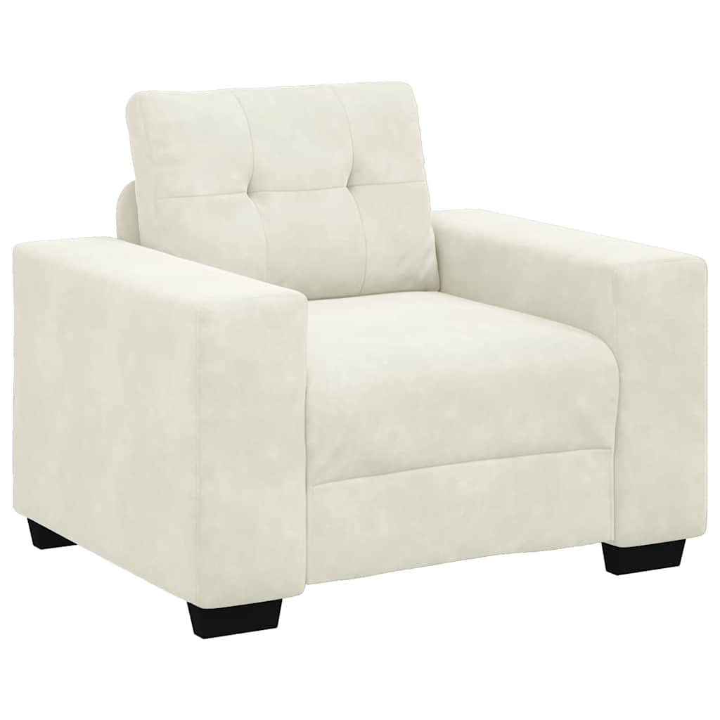 Sofastoel Crème 100x78x80 cm Fluweel