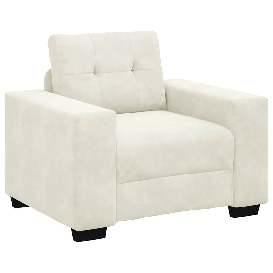 Sofastoel Crème 100x78x80 cm Fluweel