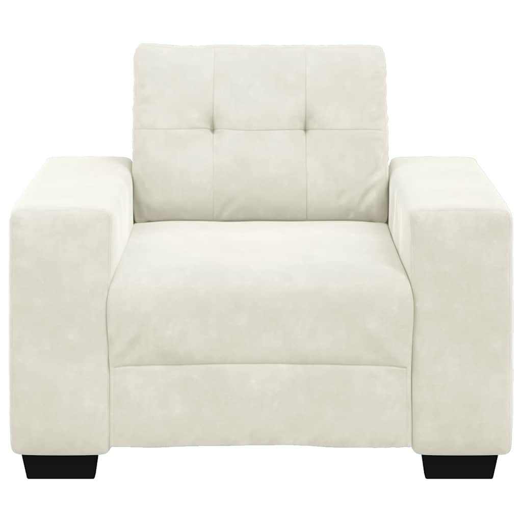 Sofastoel Crème 100x78x80 cm Fluweel