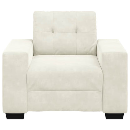 Sofastoel Crème 100x78x80 cm Fluweel