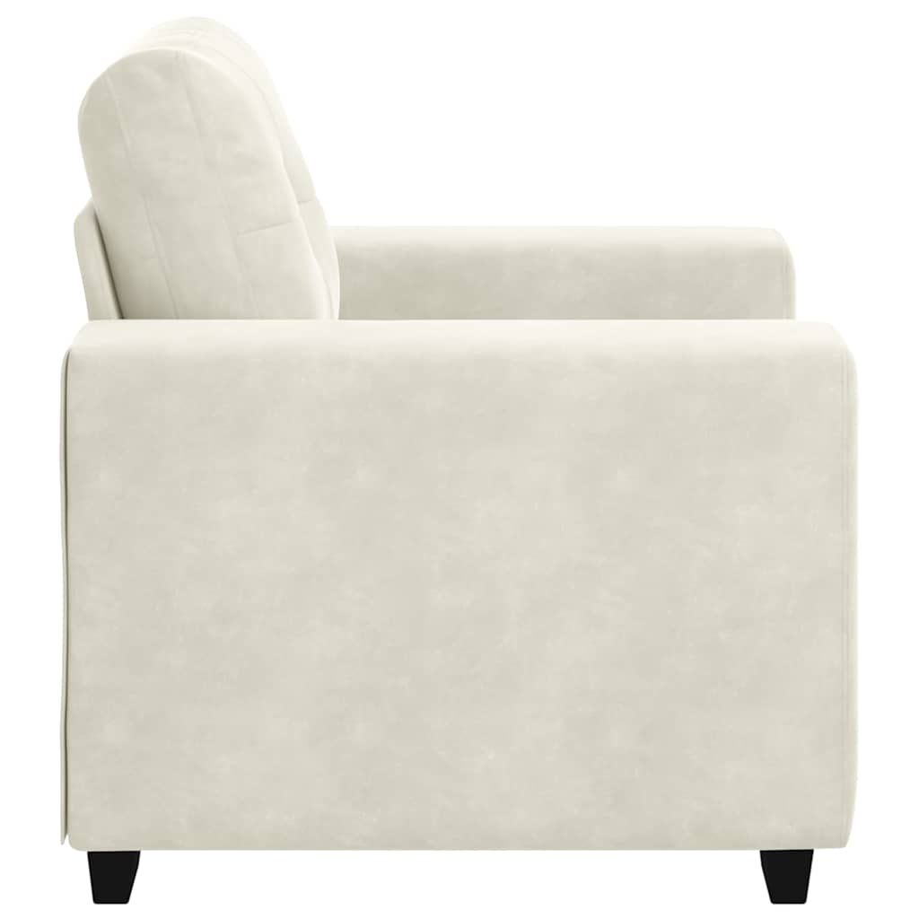 Sofastoel Crème 100x78x80 cm Fluweel
