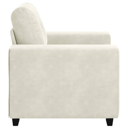 Sofastoel Crème 100x78x80 cm Fluweel