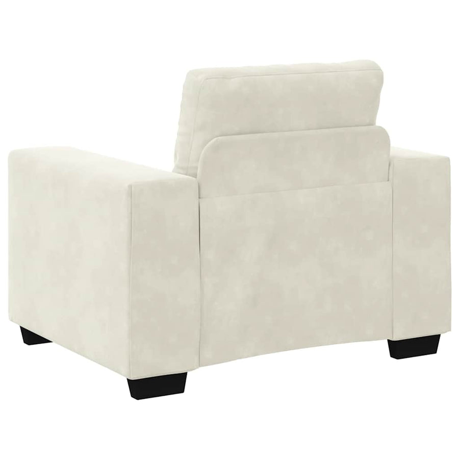 Sofastoel Crème 100x78x80 cm Fluweel