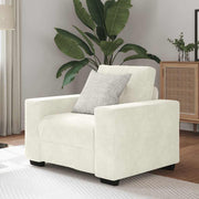 Sofastoel 100x78x80 cm crème fluweel