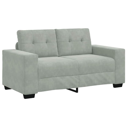 Loveseat Bank Fluweel 120 cm Lichtgrijs
