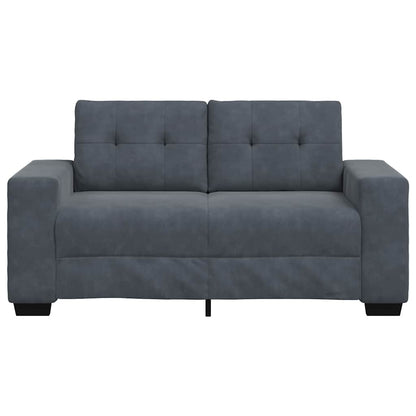 Loveseat Bank Fluweel 120 cm Donkergrijs