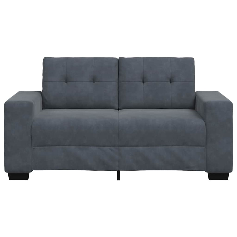 Loveseat Bank Fluweel 120 cm Donkergrijs