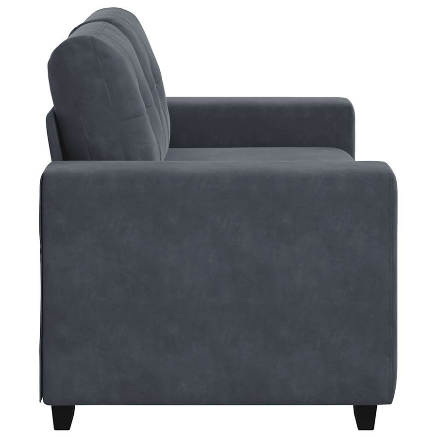 Loveseat Bank Fluweel 120 cm Donkergrijs