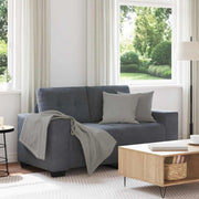 Loveseat bank 160x77x82 cm fluweel donkergrijs