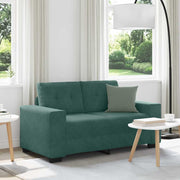 Loveseat donkergroen fluweel 120 cm