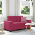 Loveseat wijnrood fluweel 120 cm