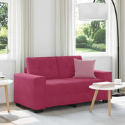 Loveseat wijnrood fluweel 120 cm