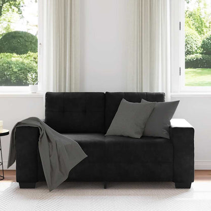 Loveseat Bank Fluweel 120 cm Zwart
