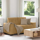 Loveseat bruin fluweel 120 cm
