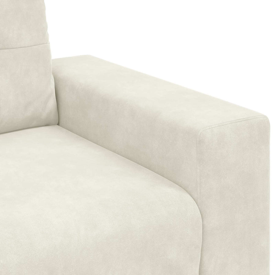 Loveseat Crème 160 cm Fluweel