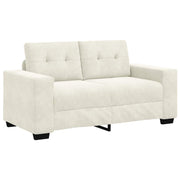 Loveseat crème fluweel 160 cm