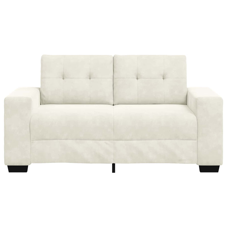 Loveseat Crème 160 cm Fluweel