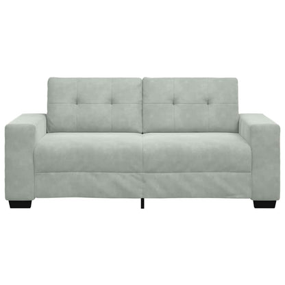 Loveseat Bank Fluweel 140 cm Lichtgrijs