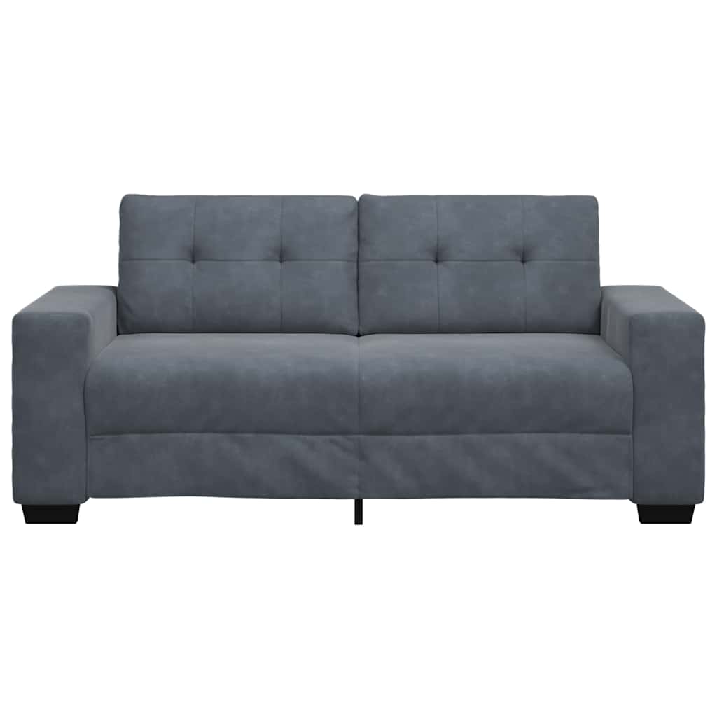 Loveseat Bank Fluweel 140 cm Donkergrijs