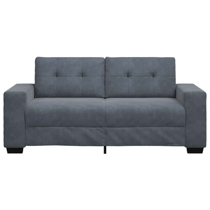 Loveseat Bank Fluweel 140 cm Donkergrijs