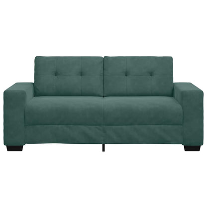 Loveseat Sofa Donkergroen 180x77x82 cm Fluweel