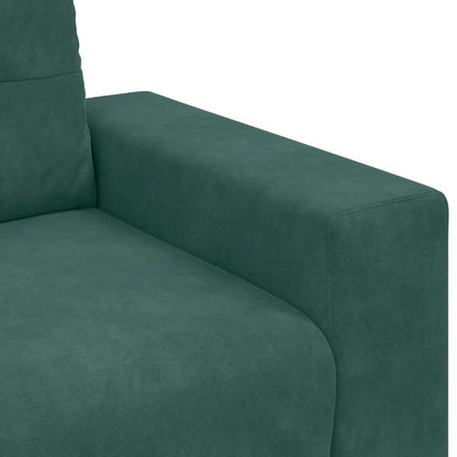 Loveseat Sofa Donkergroen 180x77x82 cm Fluweel