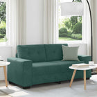 Loveseat Sofa Dark Green 180x77x82 cm Velvet