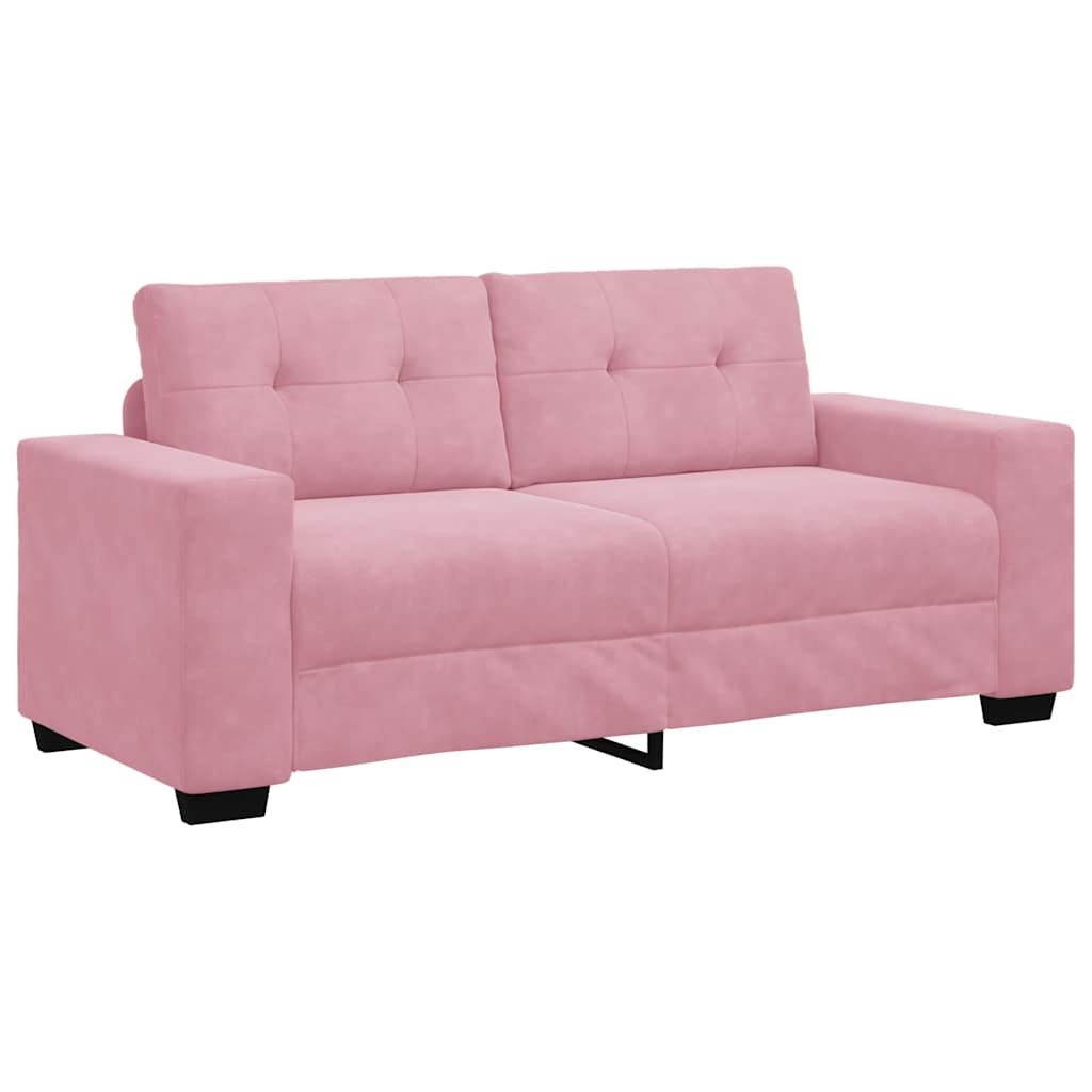 loveseat bank roze 140 cm fluweel