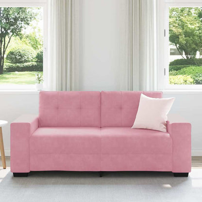 loveseat bank roze 140 cm fluweel