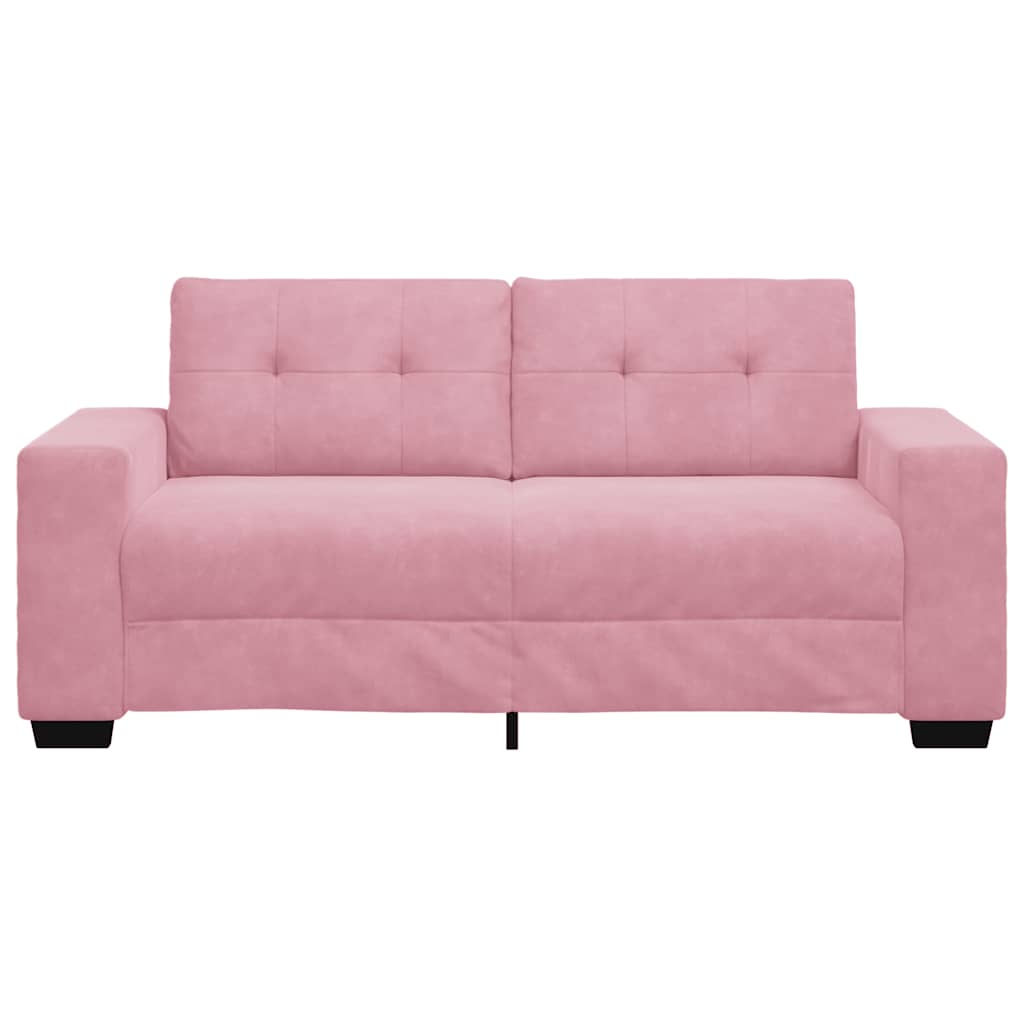 loveseat bank roze 140 cm fluweel