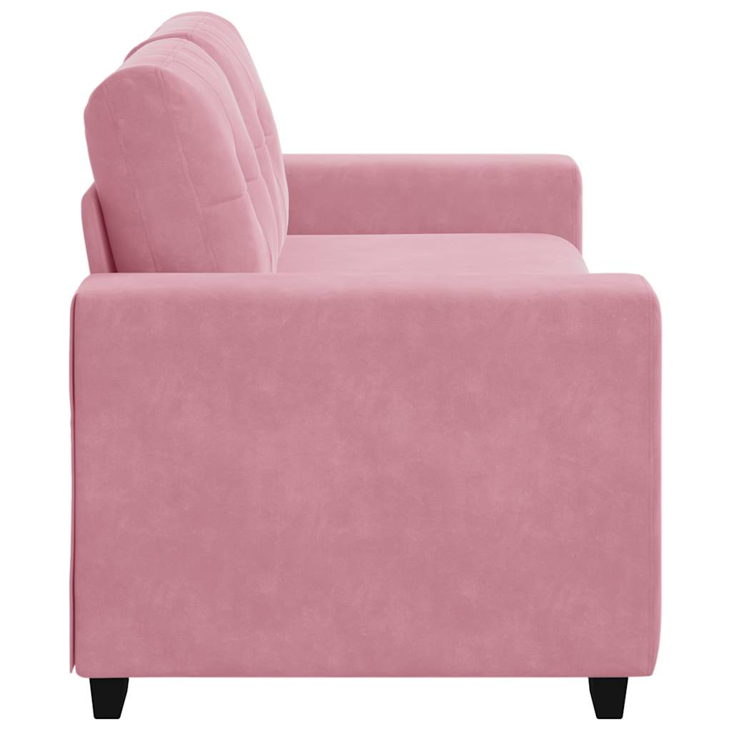loveseat bank roze 140 cm fluweel