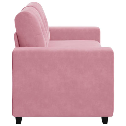 loveseat bank roze 140 cm fluweel