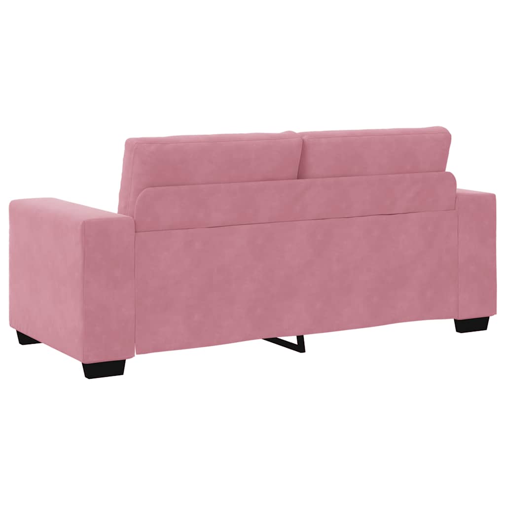 loveseat bank roze 140 cm fluweel