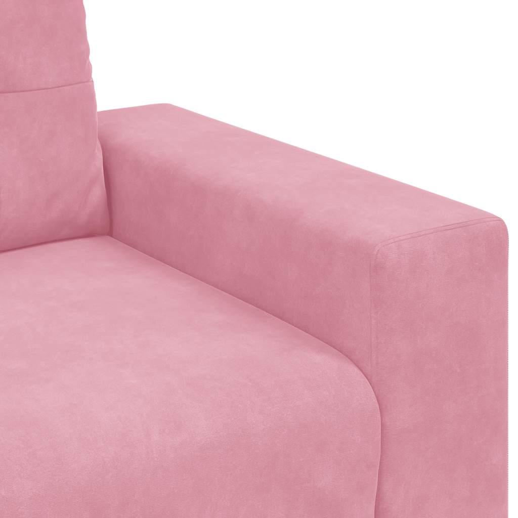 loveseat bank roze 140 cm fluweel