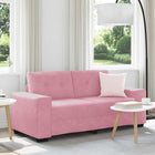 Loveseat bank roze 140 cm fluweel
