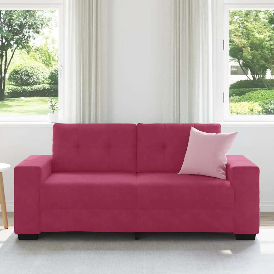 Loveseat Sofa Wijnrood 180x77x82 cm Fluweel