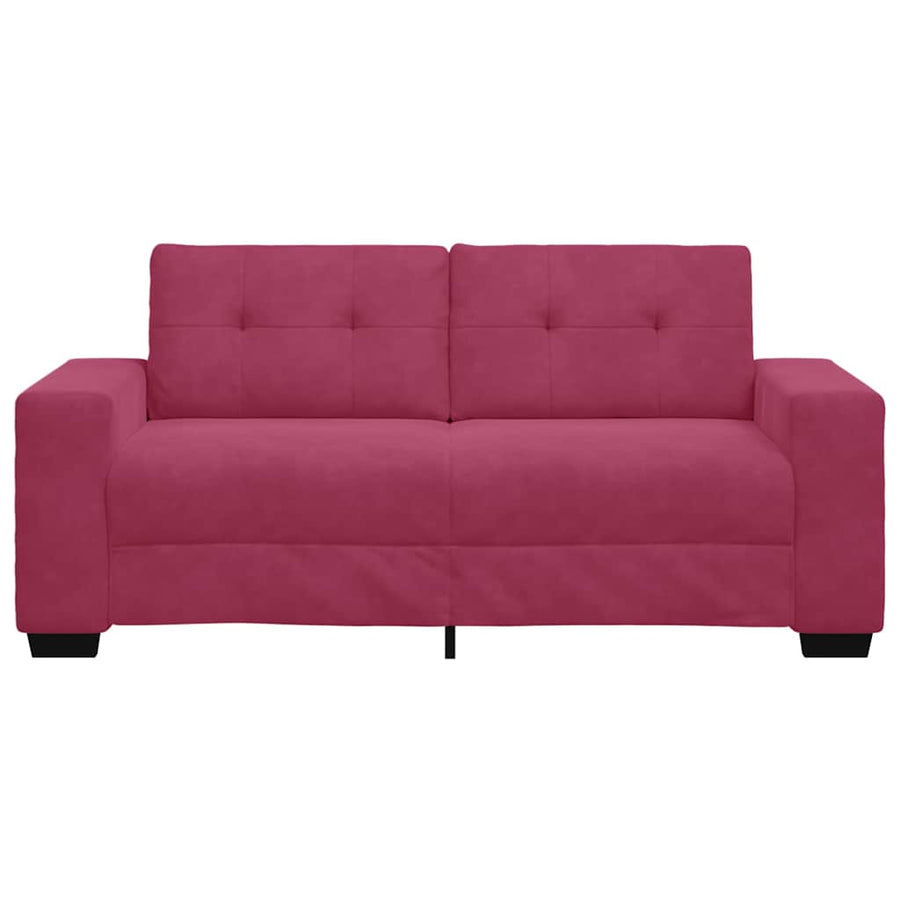Loveseat Sofa Wijnrood 180x77x82 cm Fluweel