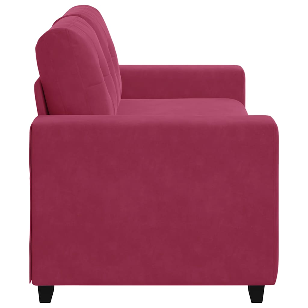 Loveseat Sofa Wijnrood 180x77x82 cm Fluweel
