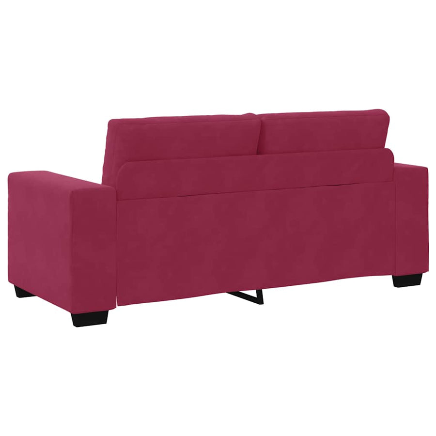 Loveseat Sofa Wijnrood 180x77x82 cm Fluweel