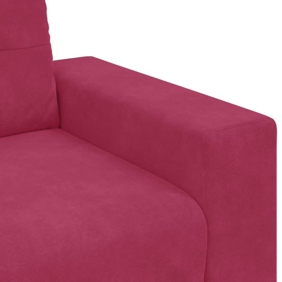 Loveseat Sofa Wijnrood 180x77x82 cm Fluweel