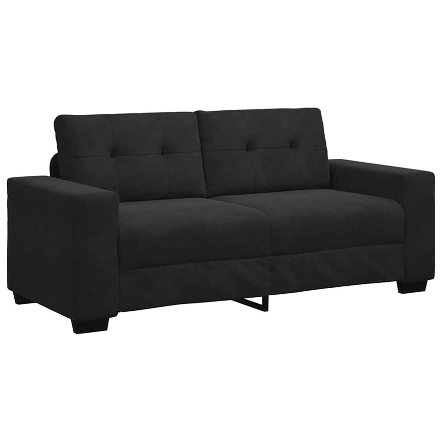 Loveseat Bank Fluweel 140 cm Zwart