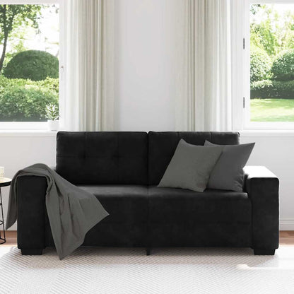 Loveseat Bank Fluweel 140 cm Zwart
