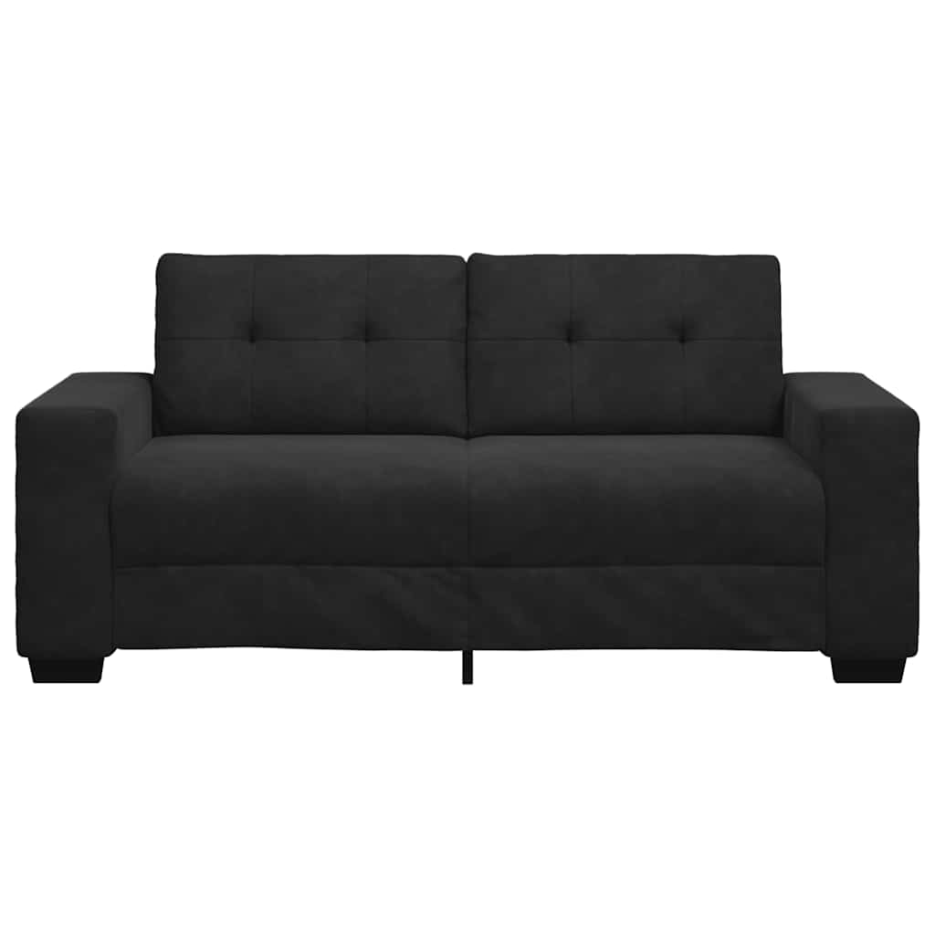 Loveseat Bank Fluweel 140 cm Zwart