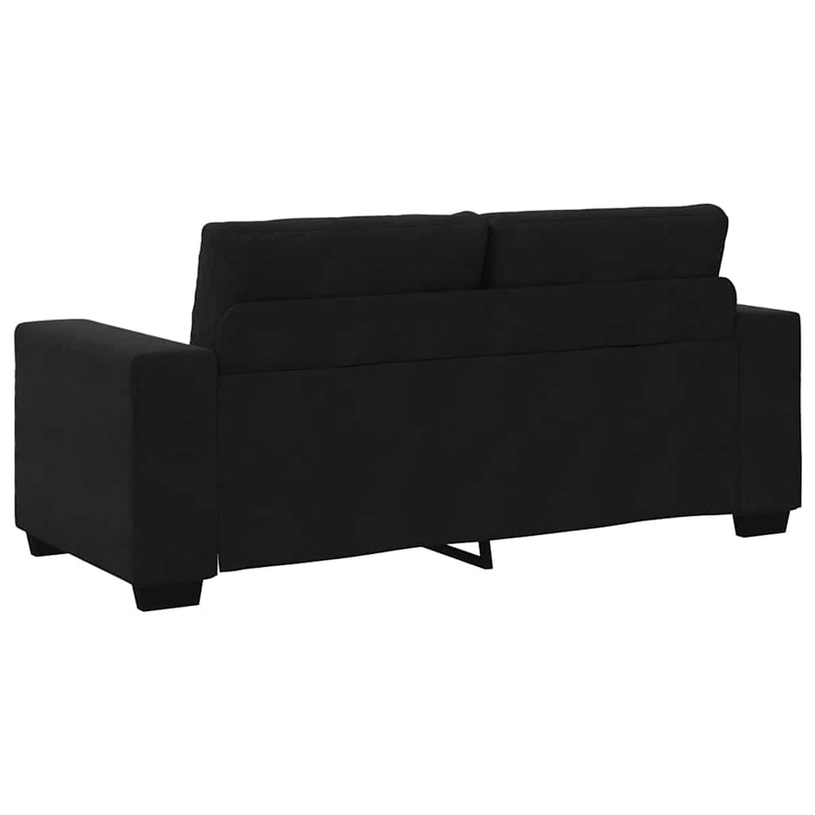 Loveseat Bank Fluweel 140 cm Zwart