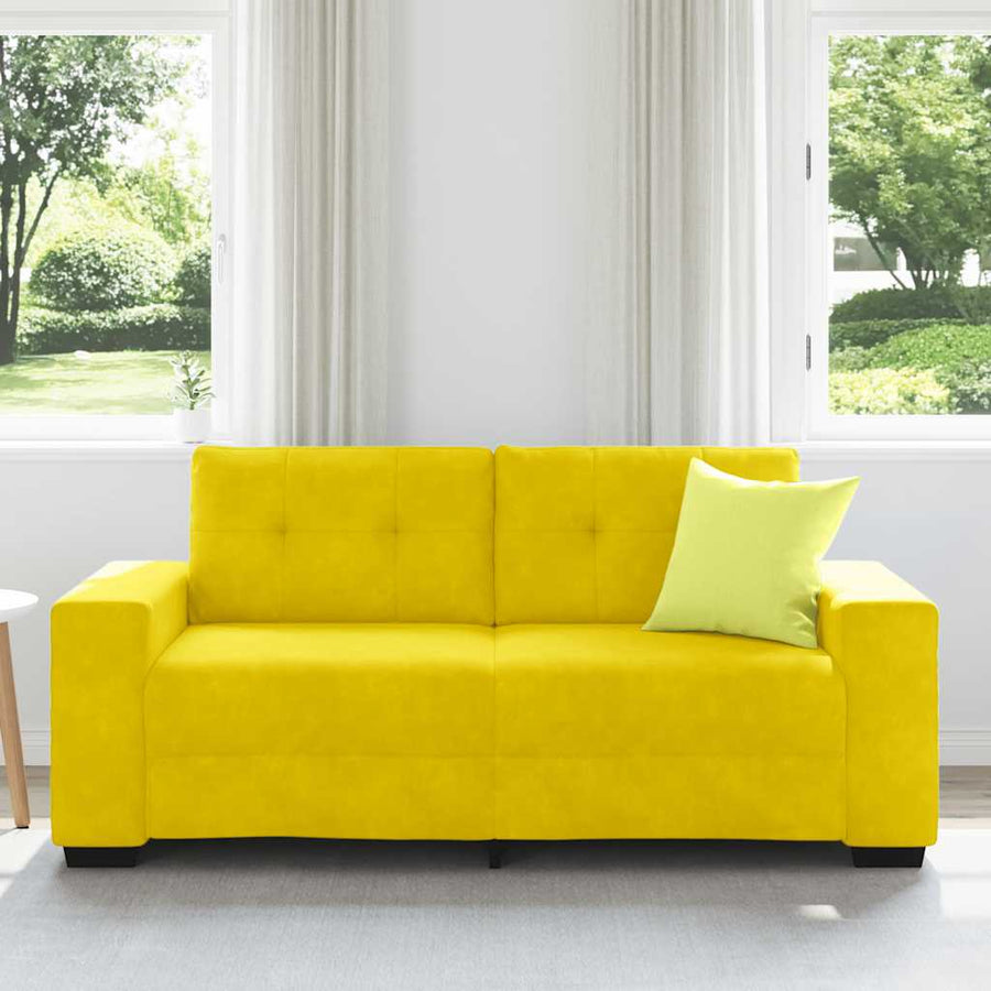Loveseat Sofa Geel 180x77x82 cm Fluweel